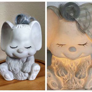 Mid Century Cute Ceramic Mouse Nightlight Childs Bed Lamp